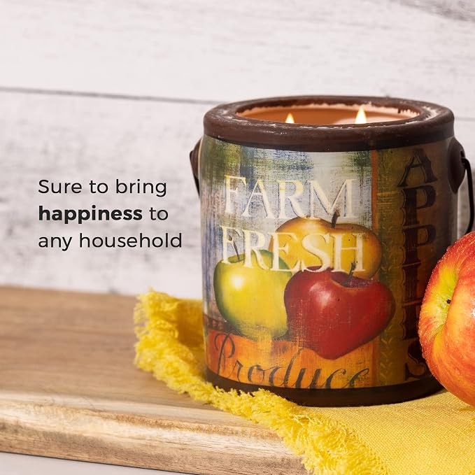 A CHEERFUL GIVER 95hr 20oz Scented Candle - Juicy Apple - Multi-Wick Glass Candle - Gifts For Men and Women