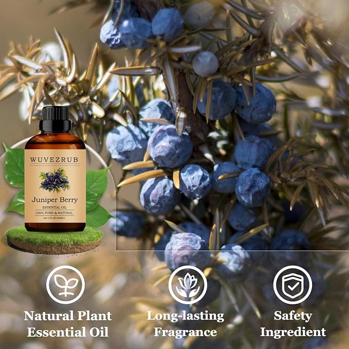 Juniper Berry Essential Oils 120ML, Pure Juniper Berry Essential Oil for Aromatherapy Diffuser - 4 Fl Oz