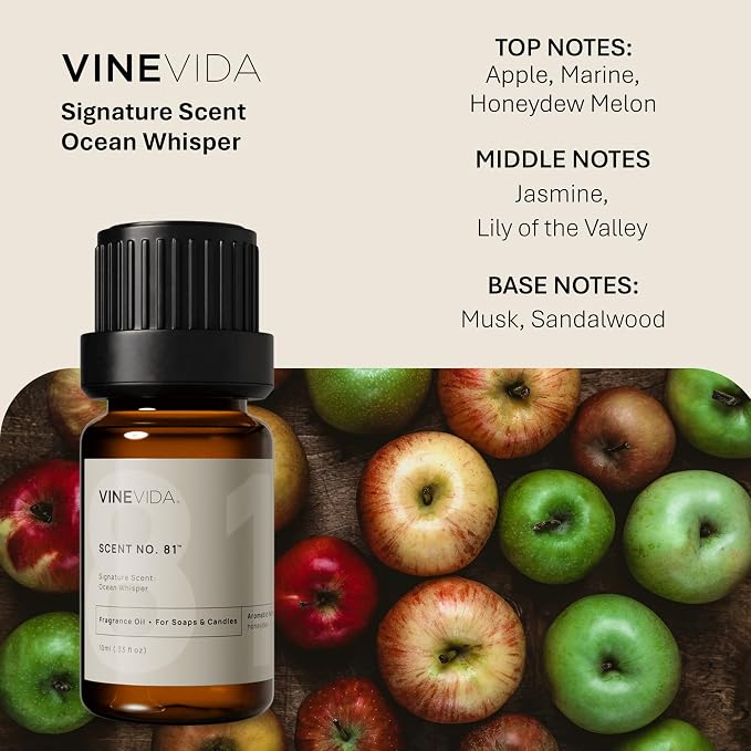 VINEVIDA [0.33oz] Scent No.81 Fragrance Oil for Candle Making and Soap Making - Premium Candle Scents for Soy Candles