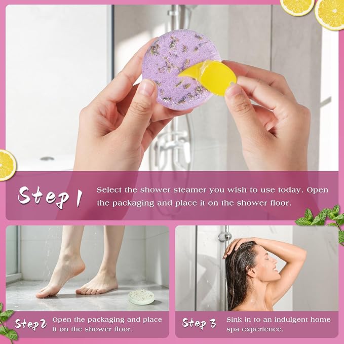 Shower Steamers Aromatherapy Birthday Gifts for Women-12 Pack Mothers Day Gifts,Gifts for Grandma,Wife,Mothers,Stress Relief and Relaxation Gifts for Women and Men