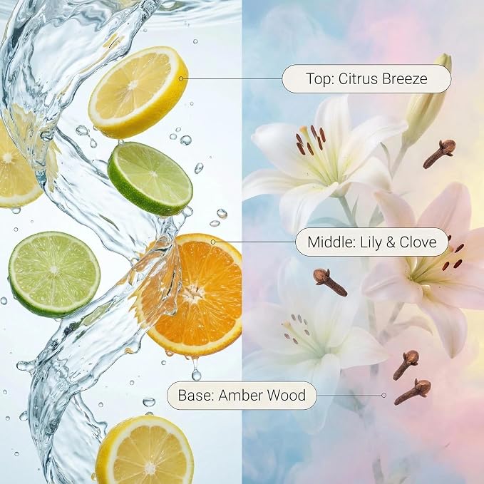 Ocean Mist Reed Diffuser Set, Sea Scented Home Fragrance with Natural Reed Sticks, 5.07 oz, ktyixu, Long-Lasting Aromatherapy Air Freshener for Bathroom, Living Room, Home Decor & Gifting