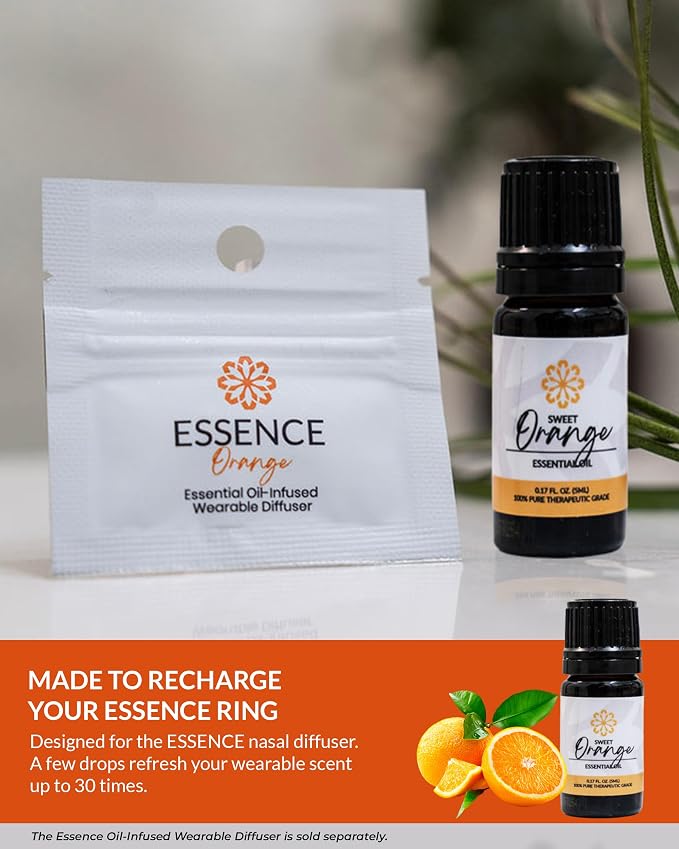 Essence Orange Essential Oil, 5 ml | Aromatherapy Oil for Diffusers & Personal Use | Natural Fragrance for Relaxation, Clarity & Wellness | Made in USA | Sweet & Refreshing Scent
