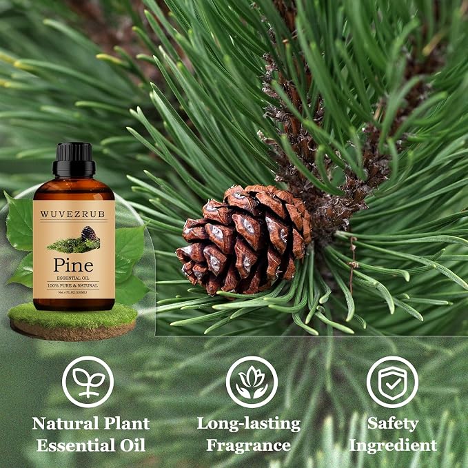 Pine Essential Oils 120ML, Pure Pine Essential Oil for Aromatherapy Diffuser - 4 Fl Oz