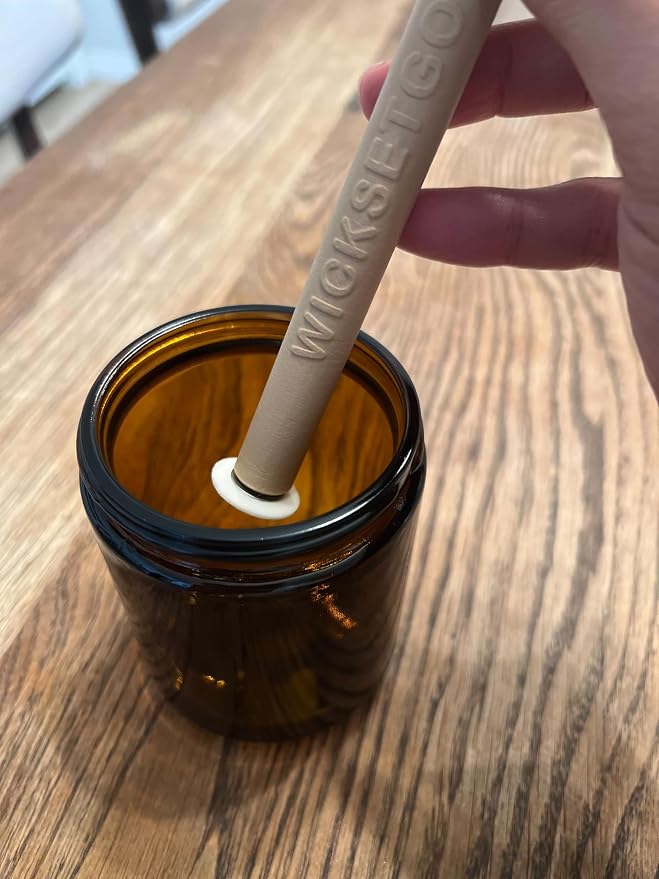 Candle Wick Sticking Placement Magnetic Tool Centering Tube for Aligning String Wick Sticker Inside Jars Cups Containers for Candle Making (String Wick)