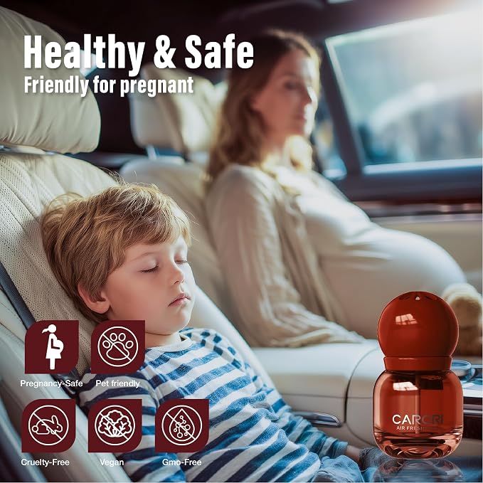 Carori Cute Car Air Freshener 2 Pack, Lightbulb-Shaped Car Fresheners, Automotive Vent Clip, Long Lasting Scent, Essential Oils, Cute Car Accessories for Women (Apple Cinnamon)