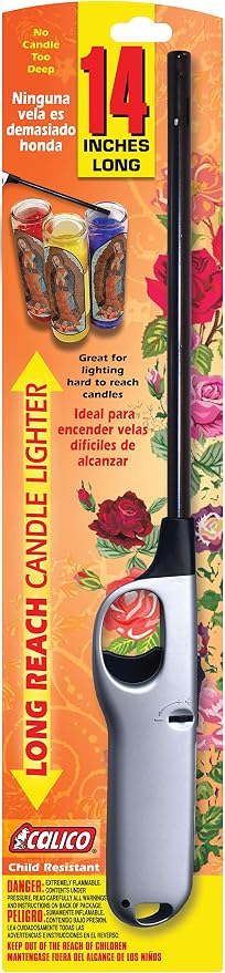 3 Pack Combo - 2 Pack Scripto Multi Purpose Wind Resistant Lighter (Assorted Color) + 1 Pack Calico Hot Shot 2 Xtra Long for Camping Grilling Home, Adjustable Flame