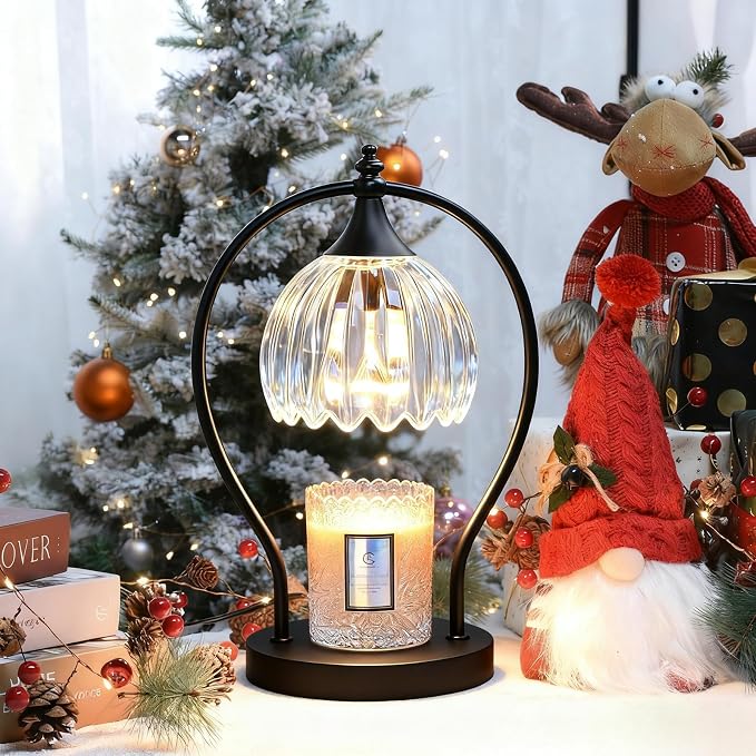 GOODBUY Candle Warmer Lamp with Timer Dimmer - Candle Warmer for Jar Candles - Plug in Wax Melt Warmer Unique Birthday Gifts for Women Mom House Warming Gifts New Home Room Decor