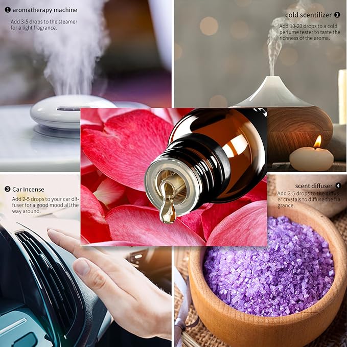 Essential Oils Set,Top 5 Blends for Diffusers, Candle Making Scents, Home Products, Fragrance, Aromatherapy, Humidifiers, Gifts（Sandalwood）