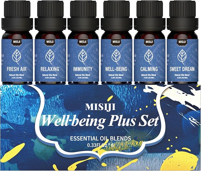 Essential Oils for Diffuser for Home-Wellbeing Essential Oil,Diffuser Oils for Aromatherapy,Candle&Soap Making,Humidifiers