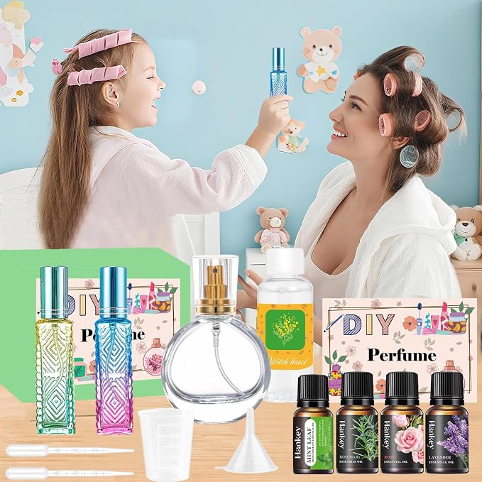 Perfume Making Kit- DIY Perfume Making Kits for Women, Make Your Own Scent with Essential Oil, Bottle, Fun Make Your Own Perfume, Fragrance Gifts for Women Girls