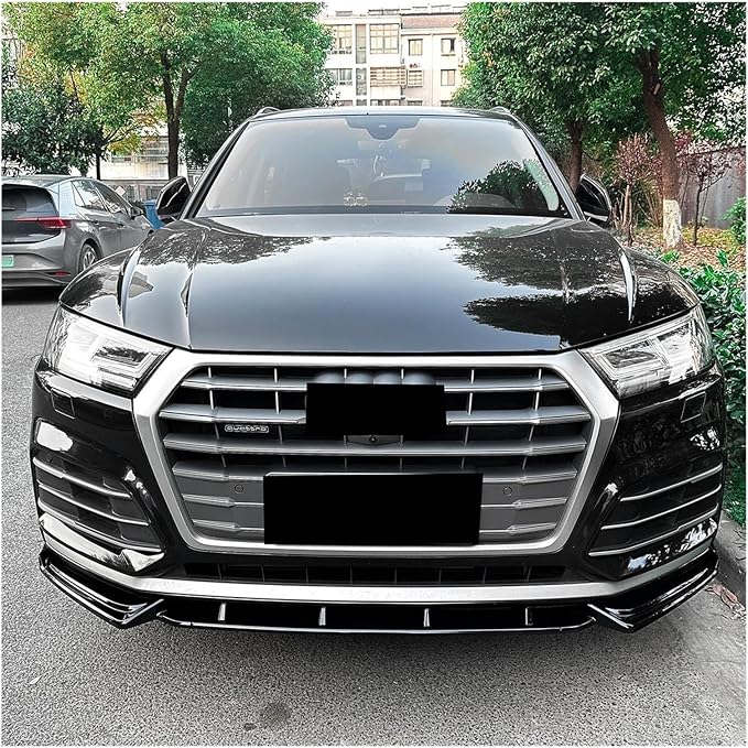Car Front Bumper Lip Splitter Diffuser Body Kit For Audi Q5 FY S-line 2018-2020 Auto Spoiler Accessories