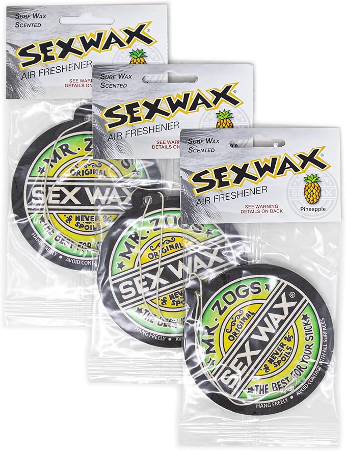 Sex Wax Air Freshener (3-Pack, Pineapple)