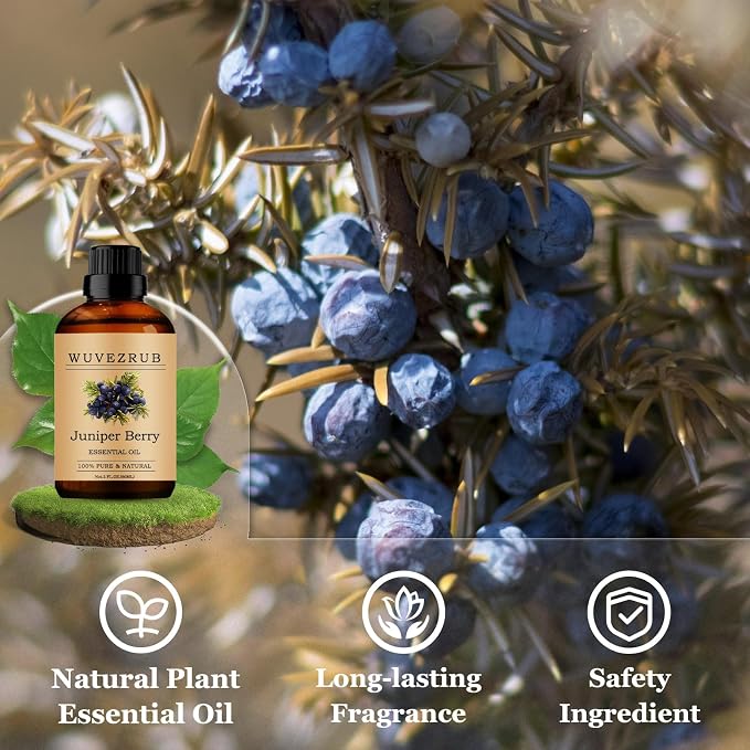 Juniper Berry Essential Oils 60ML, Pure Juniper Berry Essential Oil for Aromatherapy Diffuser - 2 Fl Oz