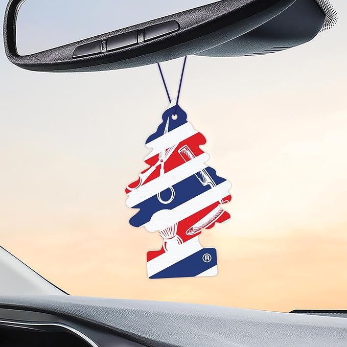 LITTLE TREES Car Air Freshener | Hanging Tree Provides Long Lasting Scent for Auto and Home | 24 Air Fresheners |Fresh Shave