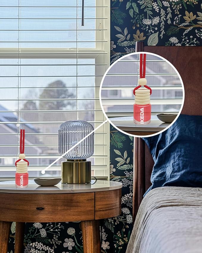 ikeda fragrance Car Air Freshener 4ml Car Scents | 45-Days Keep Fragrance | Automotive Hanging Diffuser Bottles | Remove Auto Odor Long-Lasting Fresh Air for Home Deodorizer (2pcs, Forever)