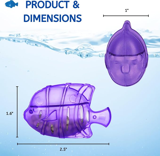 Nispira 12 Fish Universal Demineralization Cleaners for Protec Guardian Aquastick Humidifiers Ultrasonic Evaporative Dehumidifiers Hard Water Removes White Dust Odor