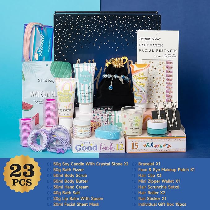Valentines Day Gifts Advent Calendar Bath and Body Gift Basket Set for Women, Spa Gift Basket 15-Days Bath Gift Set Self Care Gift, Advent Beauty Calendar Countdwon Birthday Gifts, Christmas