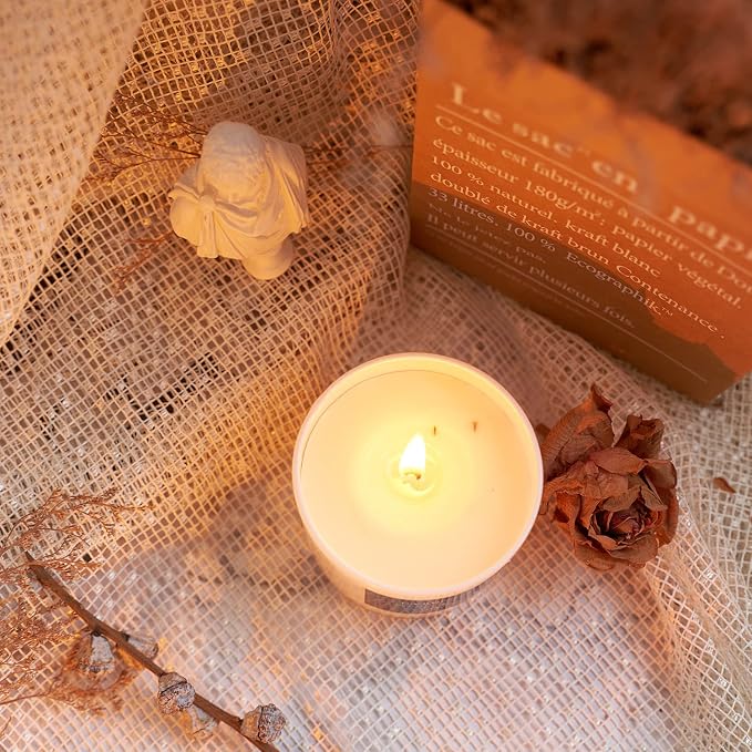 Premium Lavender Scented Candle for Men & Women, Highly Scented, 7.1oz|45 Hour Long Lasting, All Natural Soy Candles, Home Decor,Glass Jar Candle with Gift Box