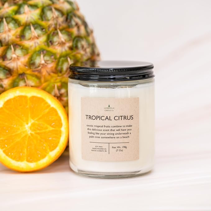 Handmade | Soy Candle (Tropical Citrus, 8 oz.)