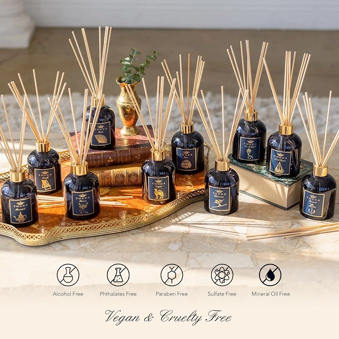 TOCCA Kyoto Reed Diffuser, 6oz - Kinmokusei Flower & Apricot Scented