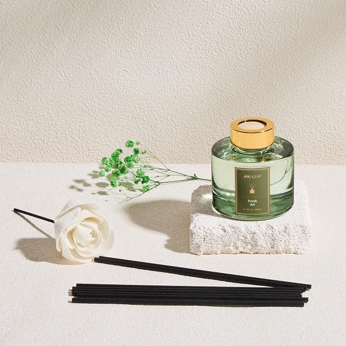 Airkeep Flower Reed Diffuser Set, Fresh Air Diffuser Set, 5.07 Fl.oz (150ml), Home Fragrance, Bathroom, Bedroom & Home Décor, Air Freshener