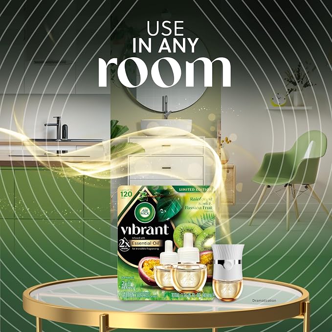 AIR WICK Scented Oil - Vibrant Refill Rainforest Kiwi & Passionfruit 5 ct.