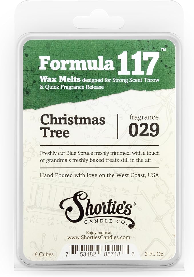 Shortie's Candle Company Christmas Premium Wax Melts Variety 3 Pack - 9 Oz., Strong & Long Lasting, Non-Toxic - Made with Essential & Natural Oils - Formula 117