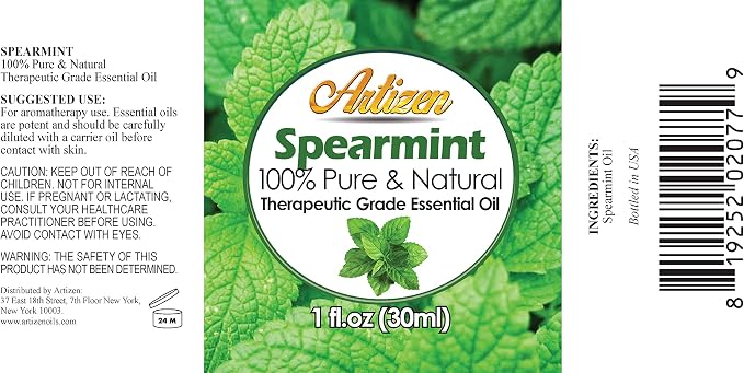 Artizen 30ml Oils - Spearmint Essential Oil - 1 Fluid Ounce