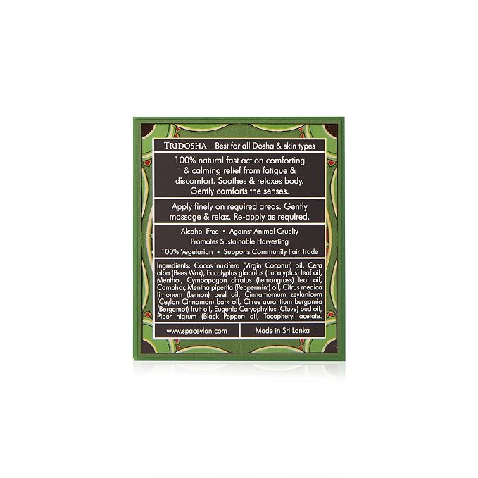 SPA CEYLON Comfort Relieving Balm | Ayurveda Herbal Balm for Rapid Relief & Everyday Comfort | Fast-Acting Formula for All Skin Types