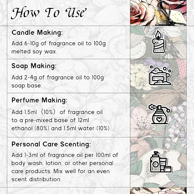 HIQILI Chocolate Fragrance Oil for DIY Candle, Soap & Bath Salts Making, Long Lasting Scents for Home Essential Oil Diffuser - 1 Fl Oz