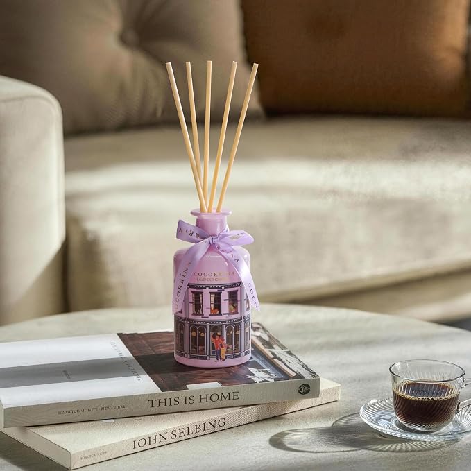 Reed Diffuser for Home - Lavender Garden 6.76 fl oz Diffuser with Sticks, Home Fragrance for Bathroom Shelf Decor, Bedroom & Guest Room