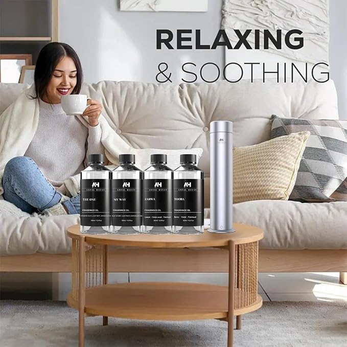 24K Diffuser Essential Oil Scent - Luxury Hotel Inspired Aromatherapy Scent Diffuser Oil - Hints of Zesty Citrus, Floral Jasmine, & Delicate Lily - for Essential Oil Diffusers - 120mL