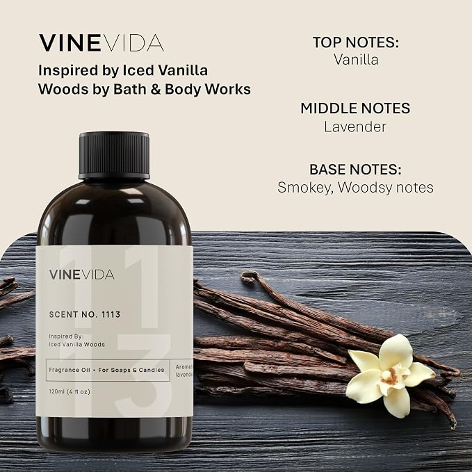 VINEVIDA [4oz] Scent No.1113 Fragrance Oil for Candle Making and Soap Making - Premium Candle Scents for Soy Candles