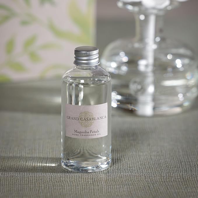 Zodax Grand Casablanca Porcelain Oil Diffuser Refills - 3.38 Oz/2 Count - Magnolia Petals