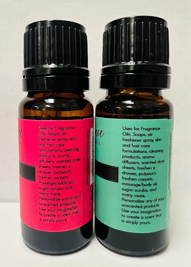 Eternal Essence Oils 2 Pack 10ml Premium Fragrance Oil - Chocolate Mint & Peppermint - for Candle, Soap Making, Aromatherapy, Diffusers, Home Care, & Humidifiers