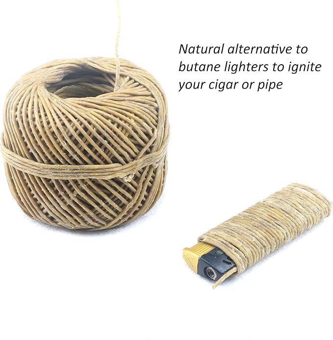 MILIVIXAY Hemp Wick with Natural Beeswax Coating, Edible Grade Beeswax, 200 FT Spool, Standard Size (1.0mm),Unbleached, Un-Dyed and 100% Organic.