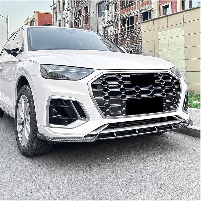 Car Front Bumper Lip Splitter Diffuser Body Kit For Audi Q5 FY S-line 2020-2024 Auto Spoiler Accessories