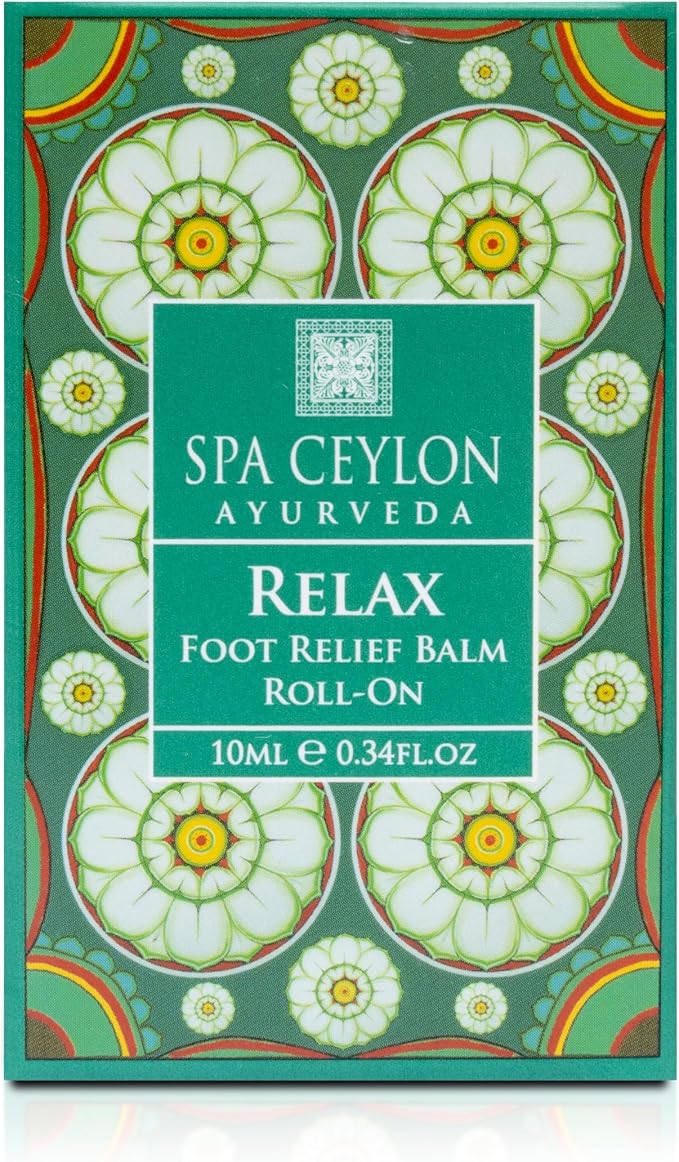 SPA CEYLON Relax Foot Relief Balm Roll-On | Dry Feet Solution | Foot Care | Moisturizing Formula