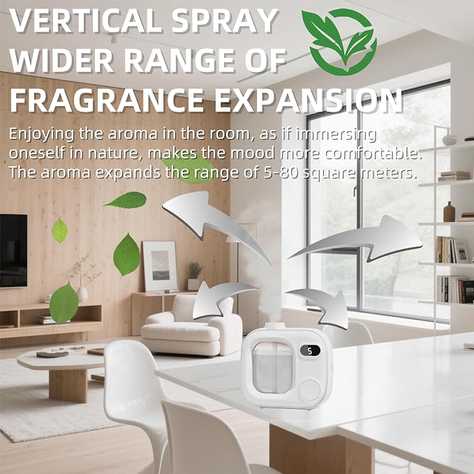 Waterless Essential Oil Aromatherapy Diffuser Mini Led Smart Aroma 360 Small Difusor Cordless for Home Large Rooms Scent Bathroom Hotel Collection Office Car Fragrance Air Scent Humidifier