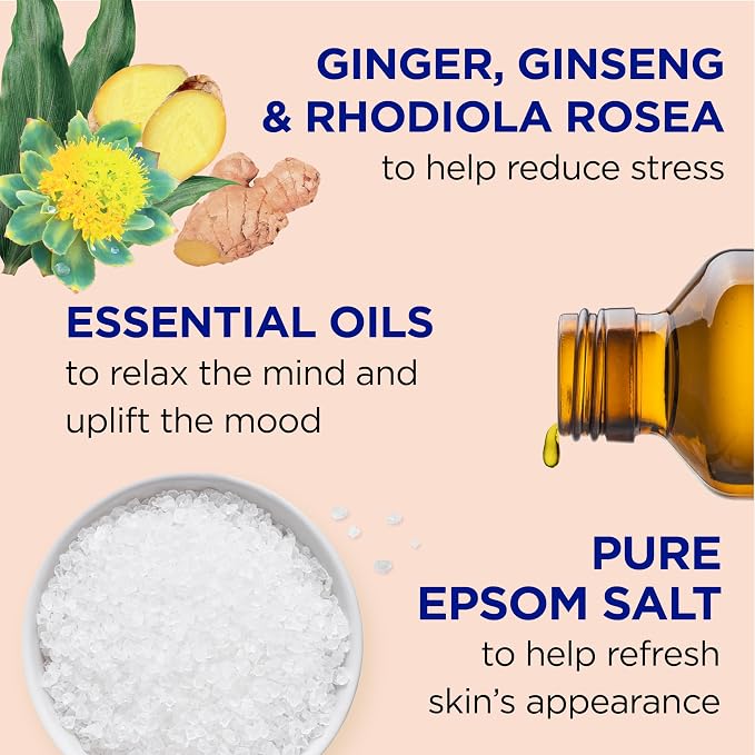 Dr Teal's Pure Epsom Salt, Stress Relief with Essential Oils, 3 lbs (Pack of 2)