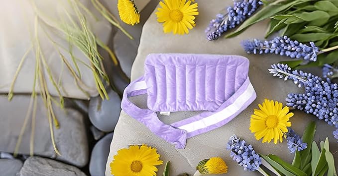 Nature's Approach Aromatherapy Belted Lumbar Wrap | Hot or Cold Therapy with a Soothing Blend of 12 Natural Herbs | Microwave and Freezer Safe