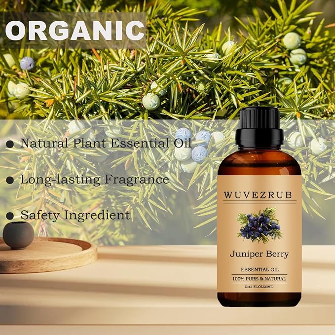 Juniper Berry Essential Oils, 30ML Pure and Natural Essential Oil for Aromatherapy Diffuser - Juniper Berry / 1 Fl Oz