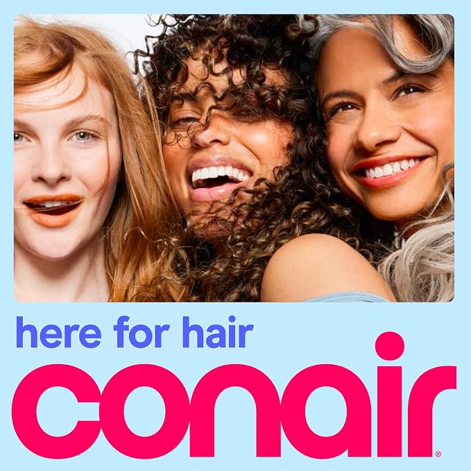 Conair Cord Keeper Hair Dryer | 1875W, Retractable Cord, for Multiple Hair Types, Includes Diffuser and Concentrator, Pink, 209BCX