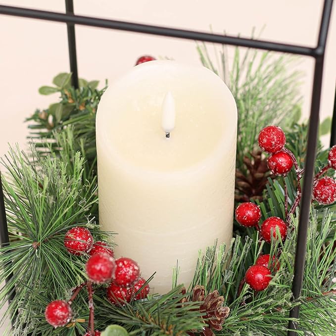 ANGELLOONG Flickering Flameless Candles with Remote, Real Wax Battery Operated Candles with Timer for Home Decor, Set of 3 LED Fake Candle for Fall Wedding Halloween Chirstmas Decoration, Ivory White