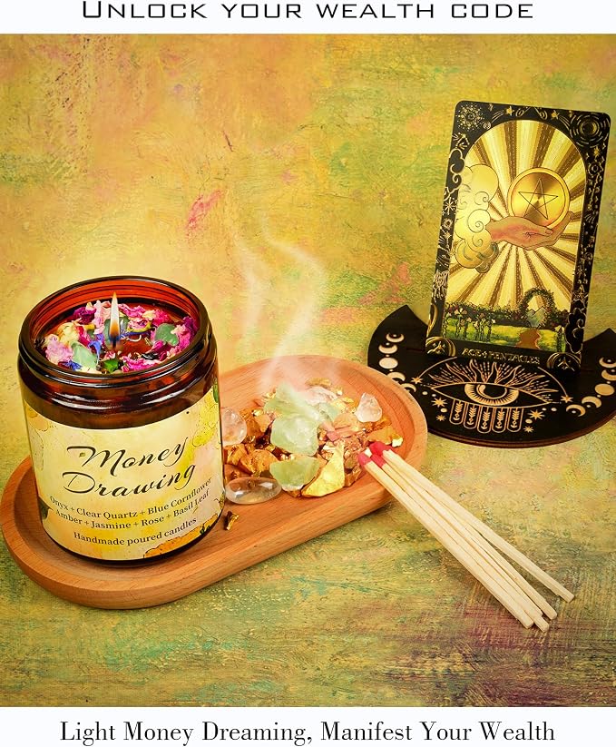 Money Drawing Candle, Money Release Candle, Money Candles, Velas de Dinero, Dibujo de Dinero, Fast Luck. (Money Drawing)