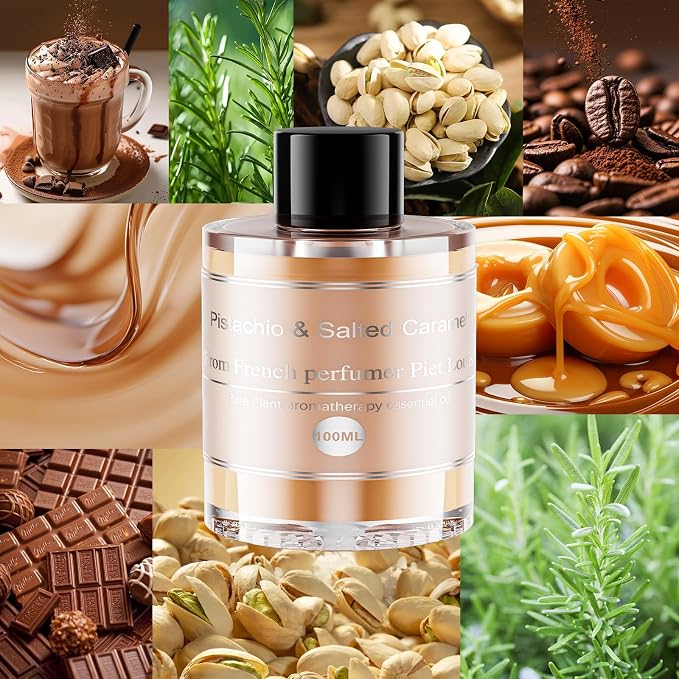 Amor Lyris 3.5OZ/100ml Large Car Air Freshener Refill, CO01/Dedicated Perfume Long Lasting Air Fragrance Essential Oil Diffuser 6 Months, Car Diffuser Refill Made of Natural Plant Extracts, Pistachio
