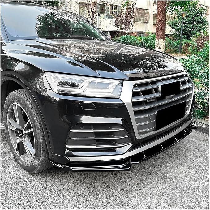 Car Front Bumper Lip Splitter Diffuser Body Kit For Audi Q5 FY S-line 2018-2020 Auto Spoiler Accessories