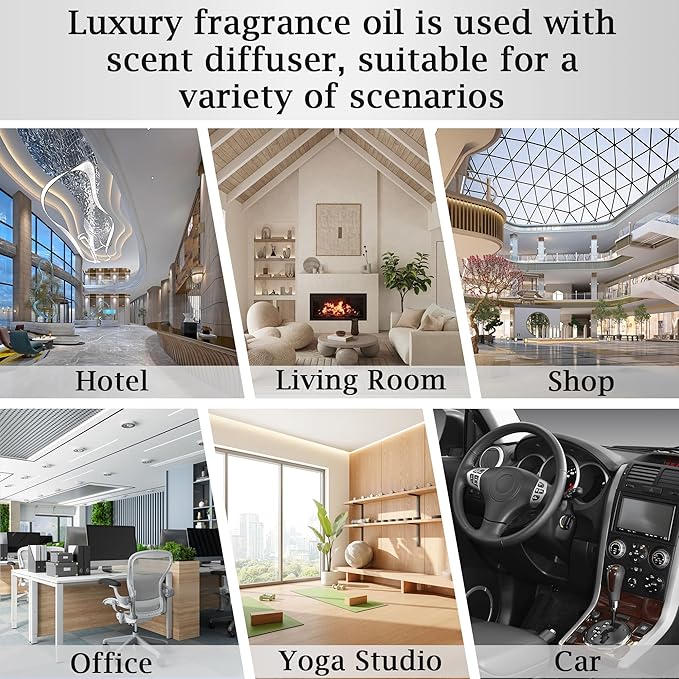 Luxury Hotel Scent Dream On Oil Diffuser Refill Kit | Long Lasting Essential Oil for Large Room,HVAC & Car Waterless Fragrance Diffusers| Nanotech Formula| Spa Calming Aromatherapy Oil (20ml/0.7FL oz)