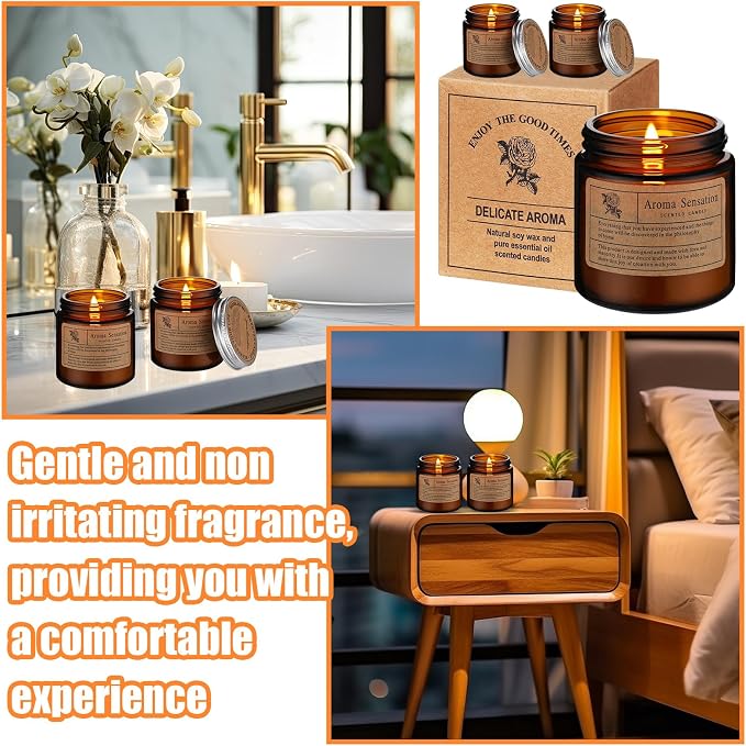 Threlaco 100 Pack Scented Candles Gift Set, Aromatherapy Jar Candle Bulk for Home Scented, Natural Smokeless Soy Wax in 10 Scents, Small Aromatherapy Gifts for Women Men, Party Favor, Yoga, Spa Decor