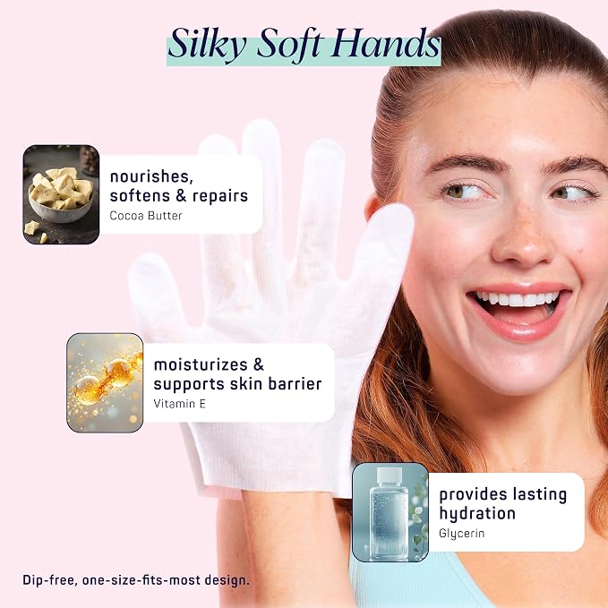 SpaLife 10 Piece Korean Face Mask & Moisturizing Hand Gloves Set | Foot Mask Socks for Dry Cracked Hands & Feet | Korean Skincare Cuticle Repair Mask Women | Self Care Gifts for Women | 10 Pack